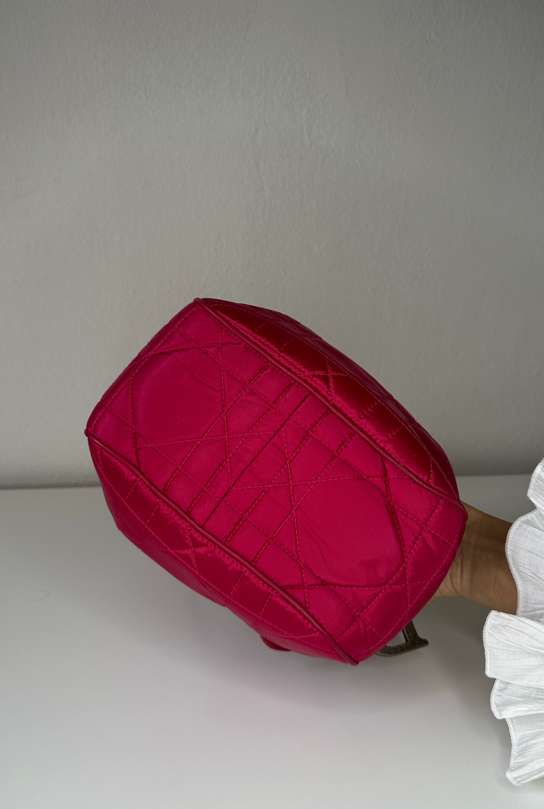 Dior – Hardcore Drawstring Mini Bag – Fuchsia Nylon – 2000s