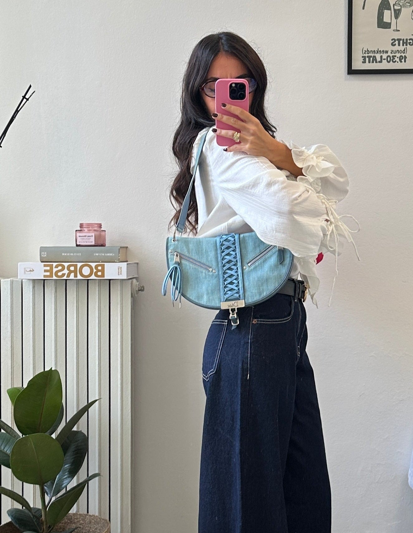 Dior – Denim Saddle Bag