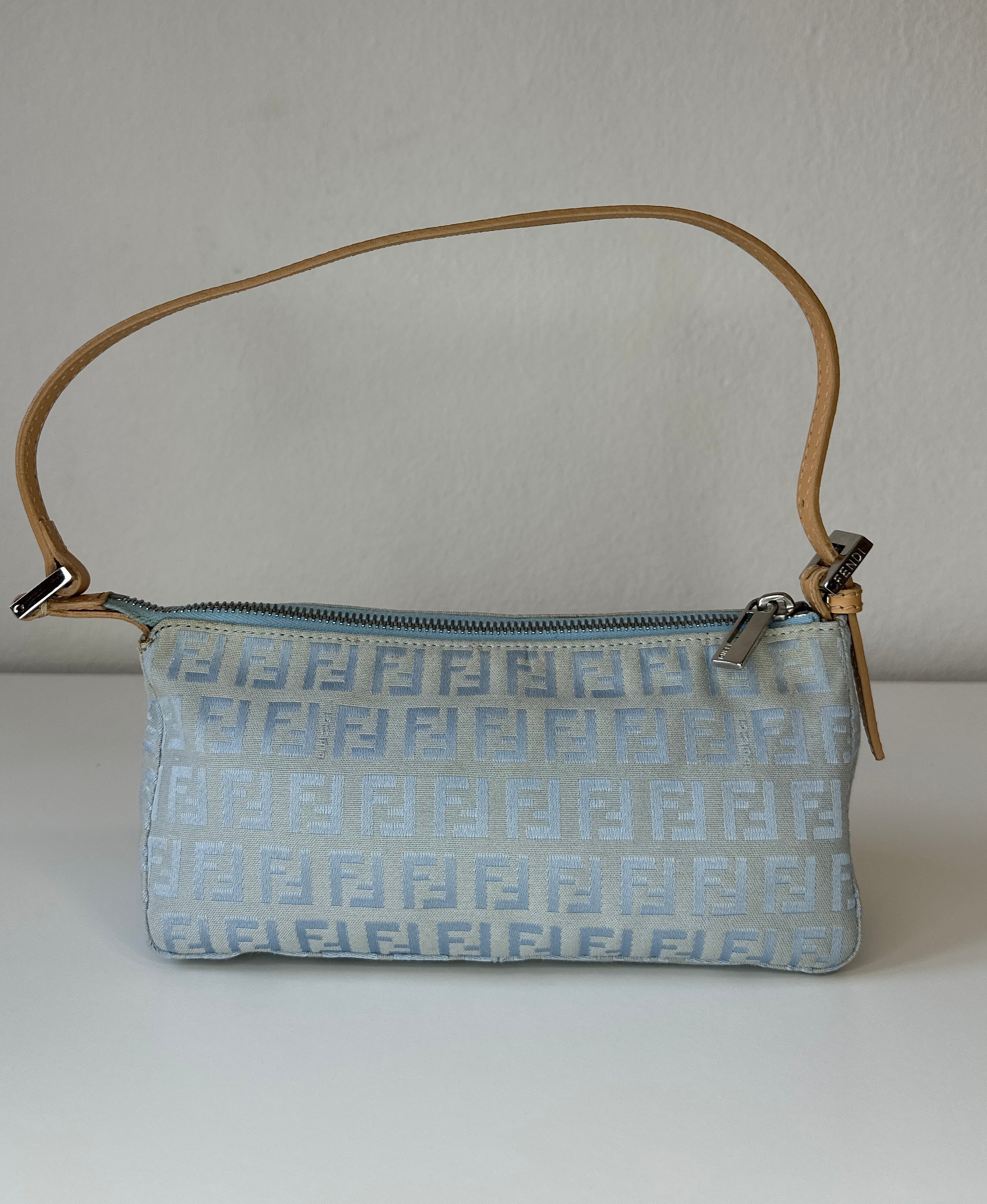 Fendi – Zucchino Pochette – Baby Blue – 2000s