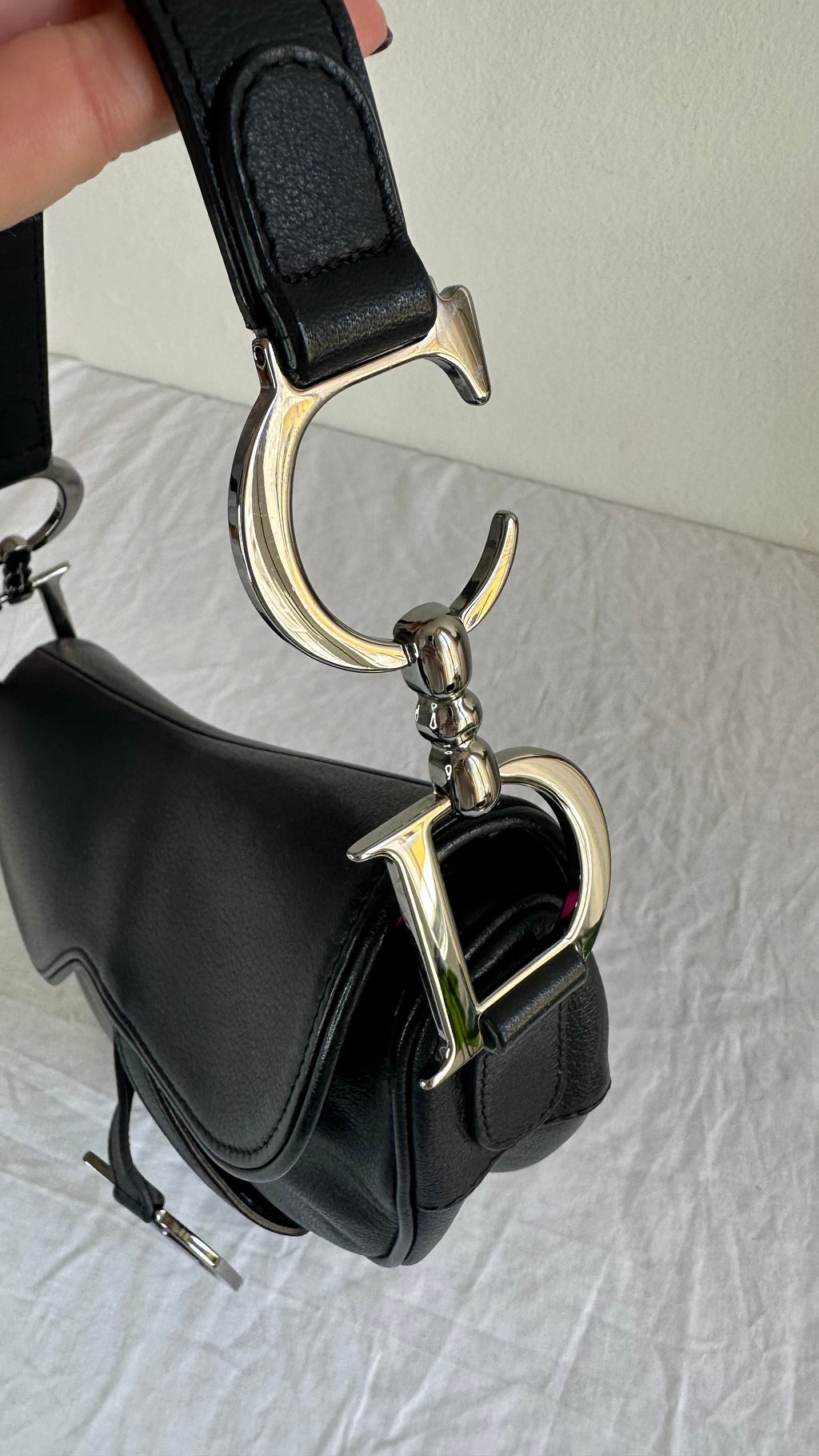 Dior saddle nera