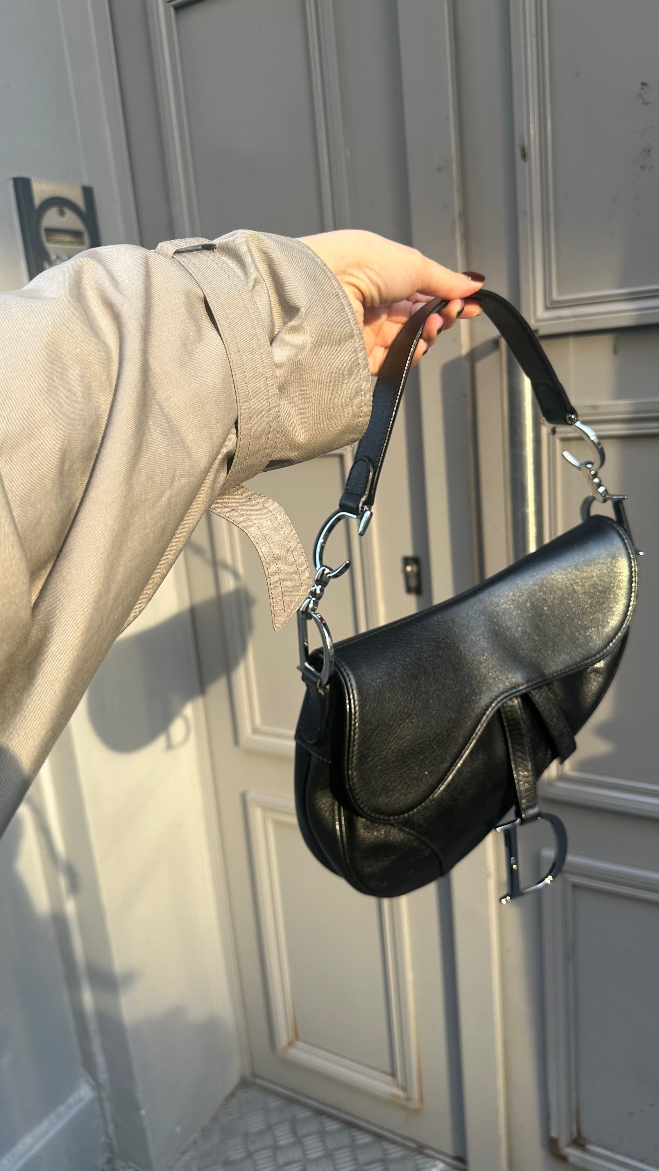 Dior saddle nera