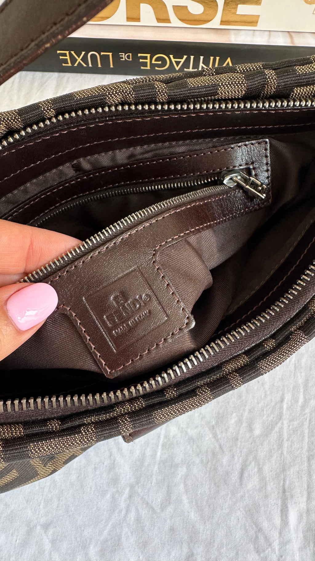 Fendi baguette Zucca
