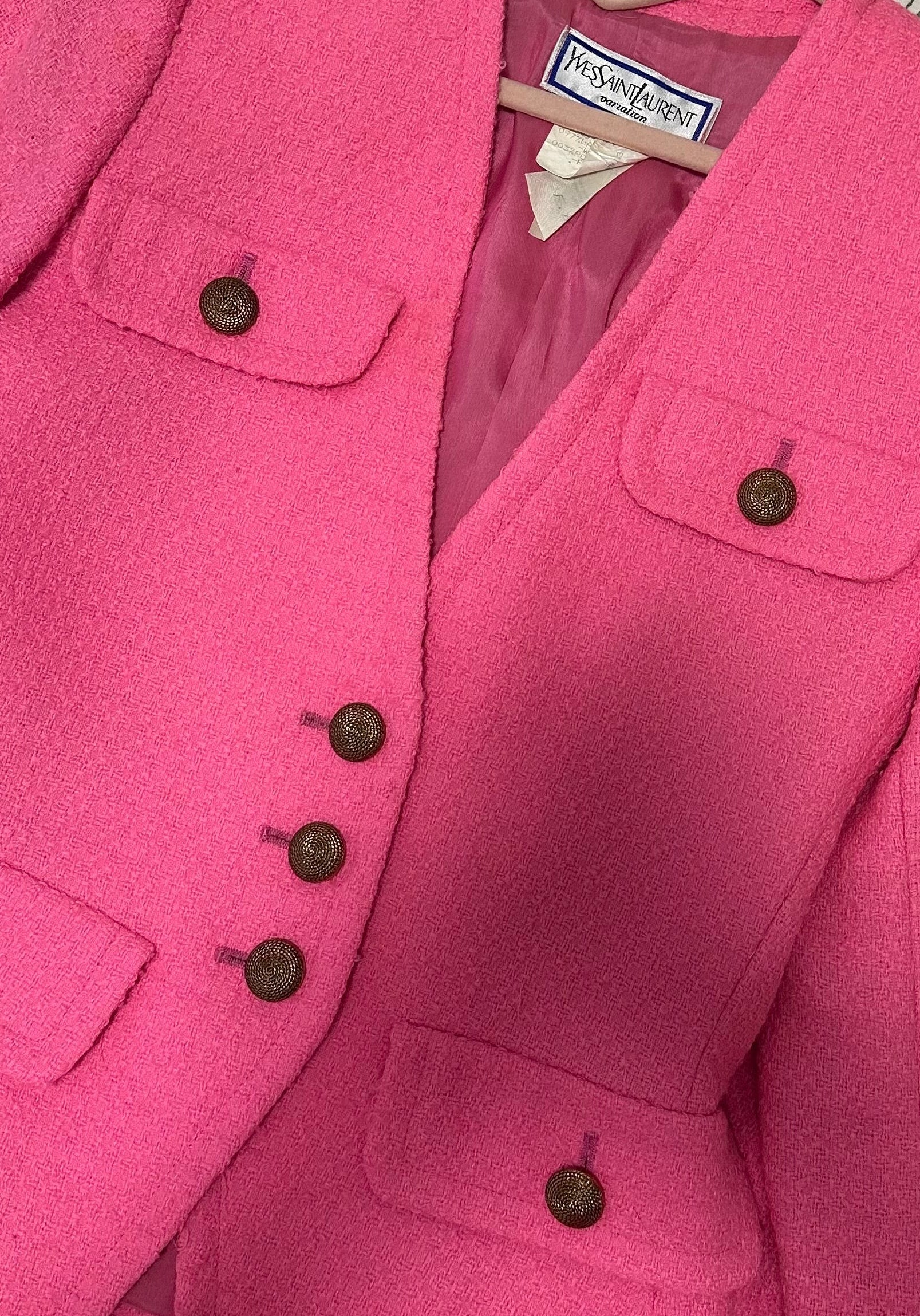 YSL Tailleur rosa vintage