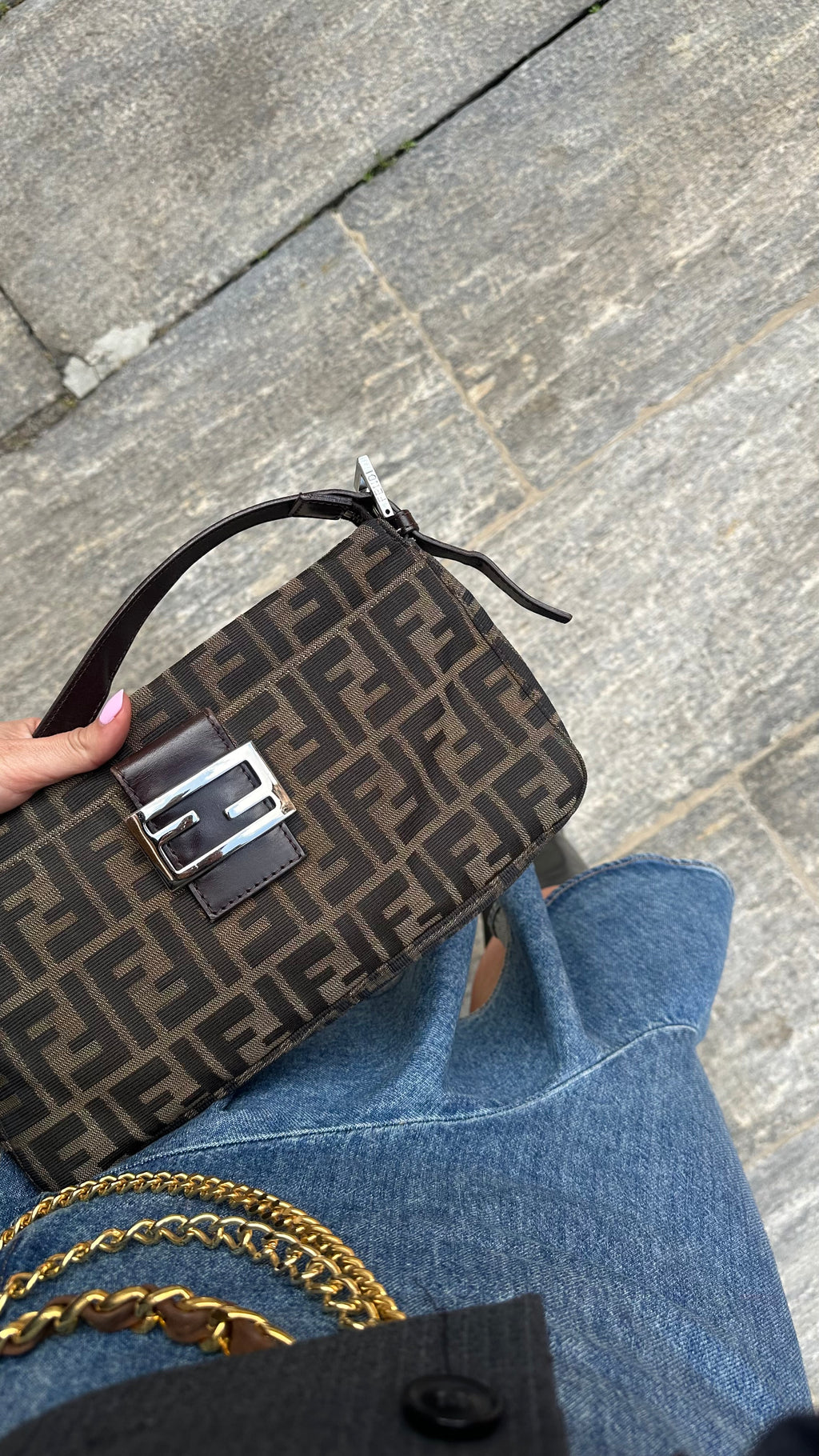 Fendi baguette Zucca