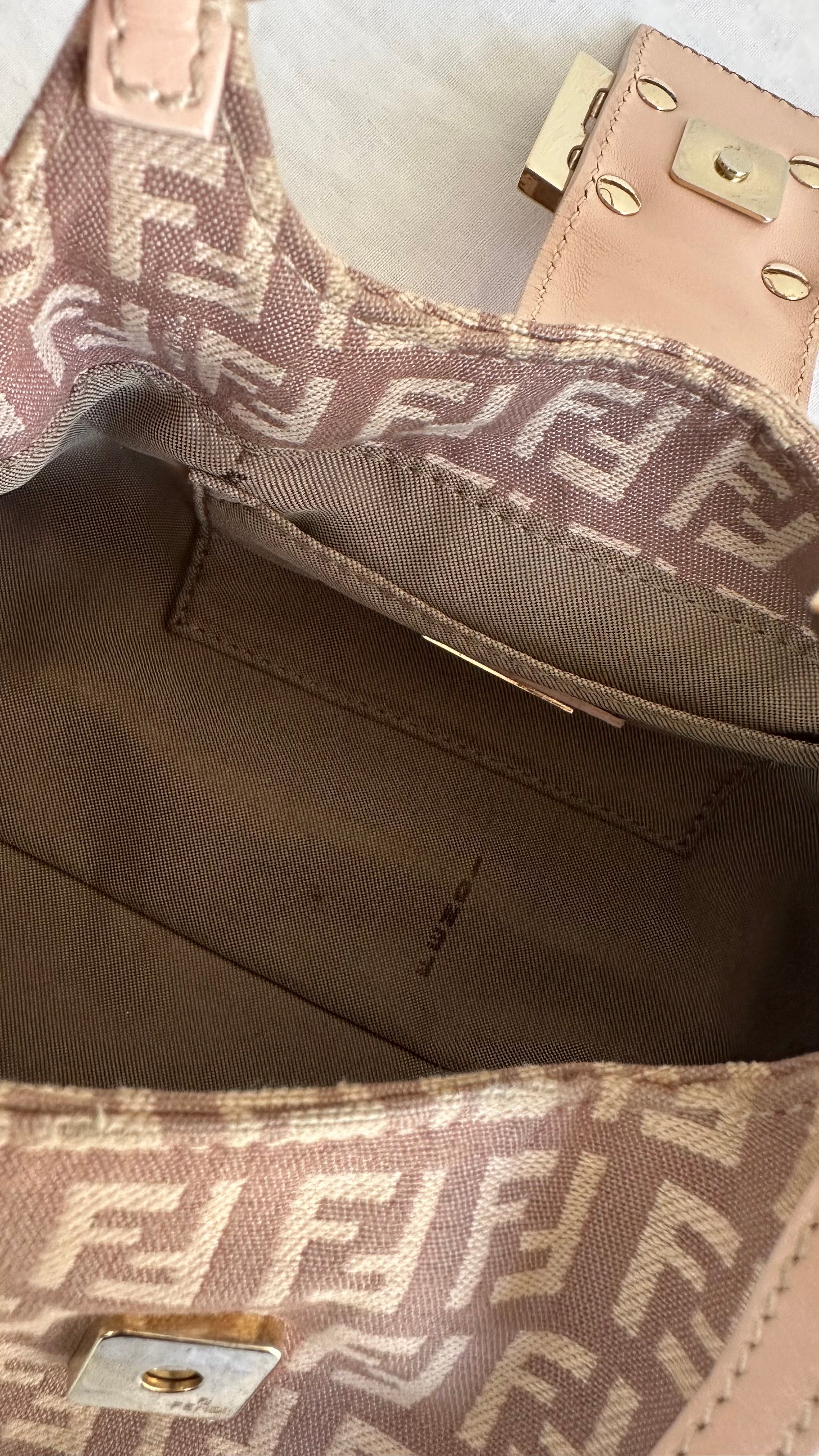 Mini tote Fendi Zucchino
