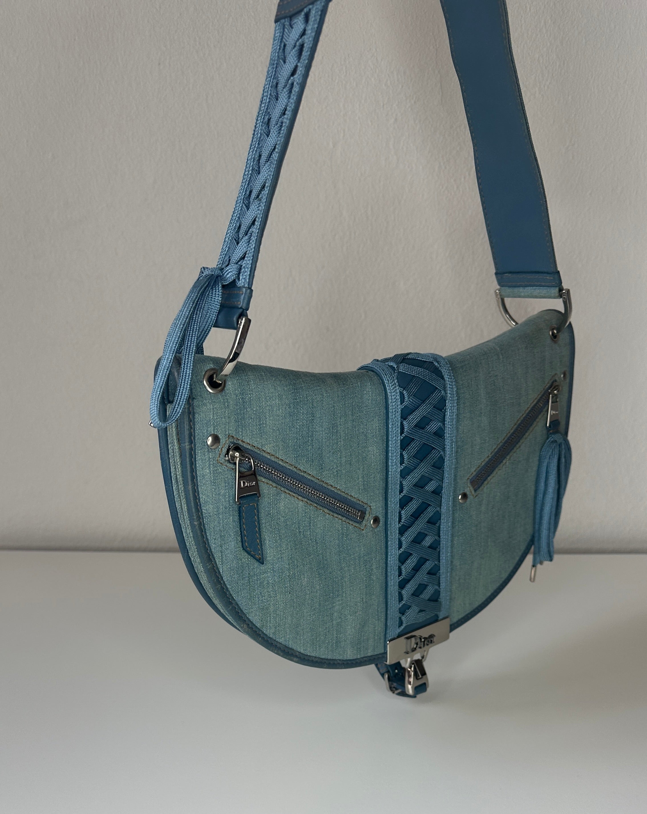 Dior – Denim Saddle Bag – Hardcore Edition – 2000s