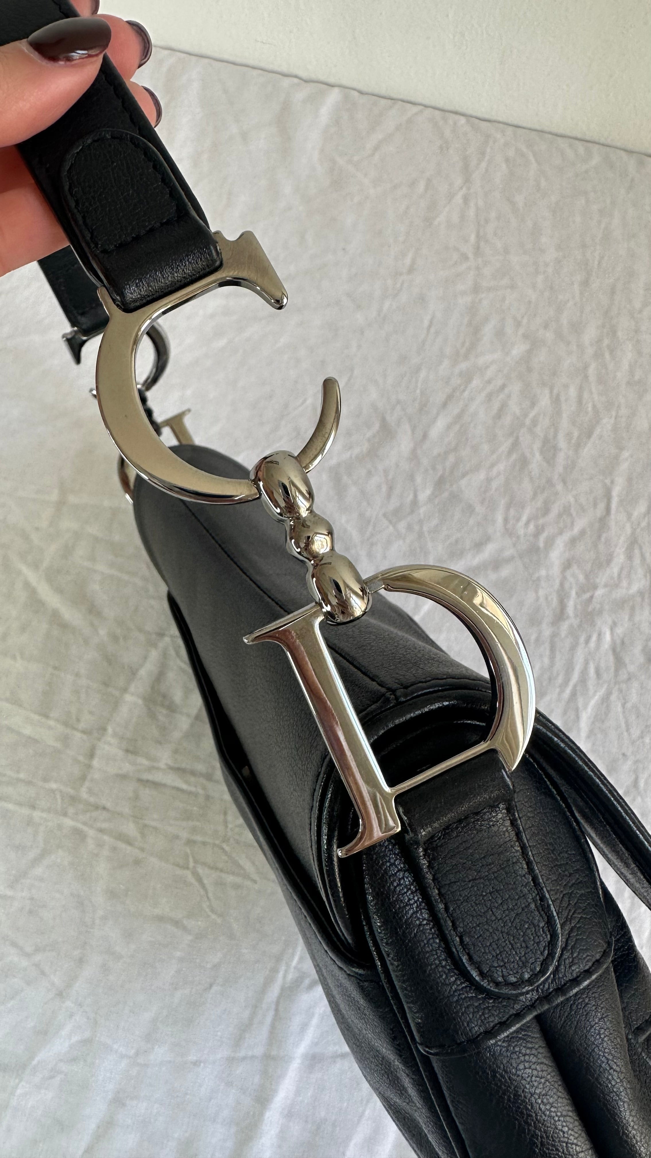Dior saddle nera