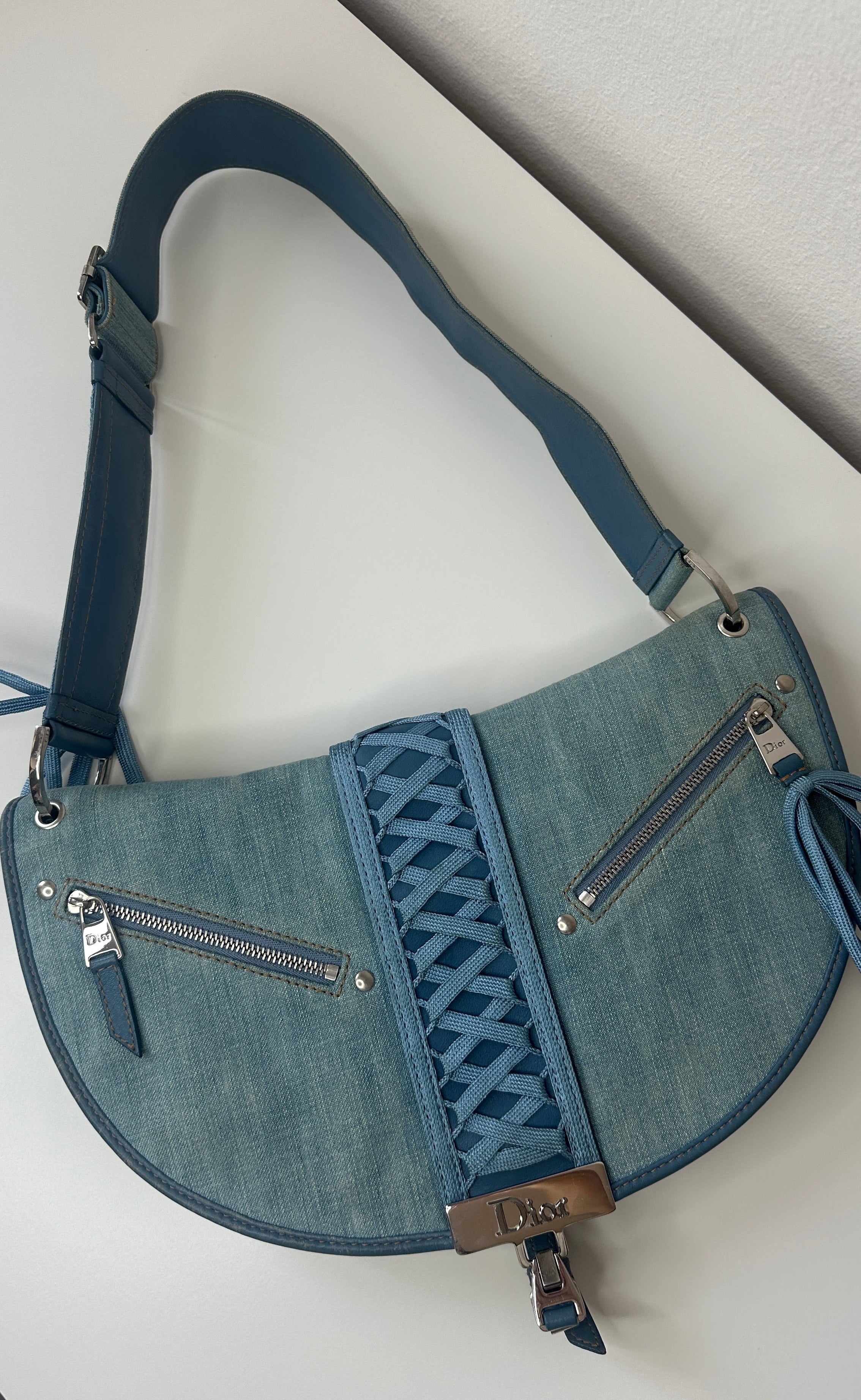 Dior – Denim Saddle Bag