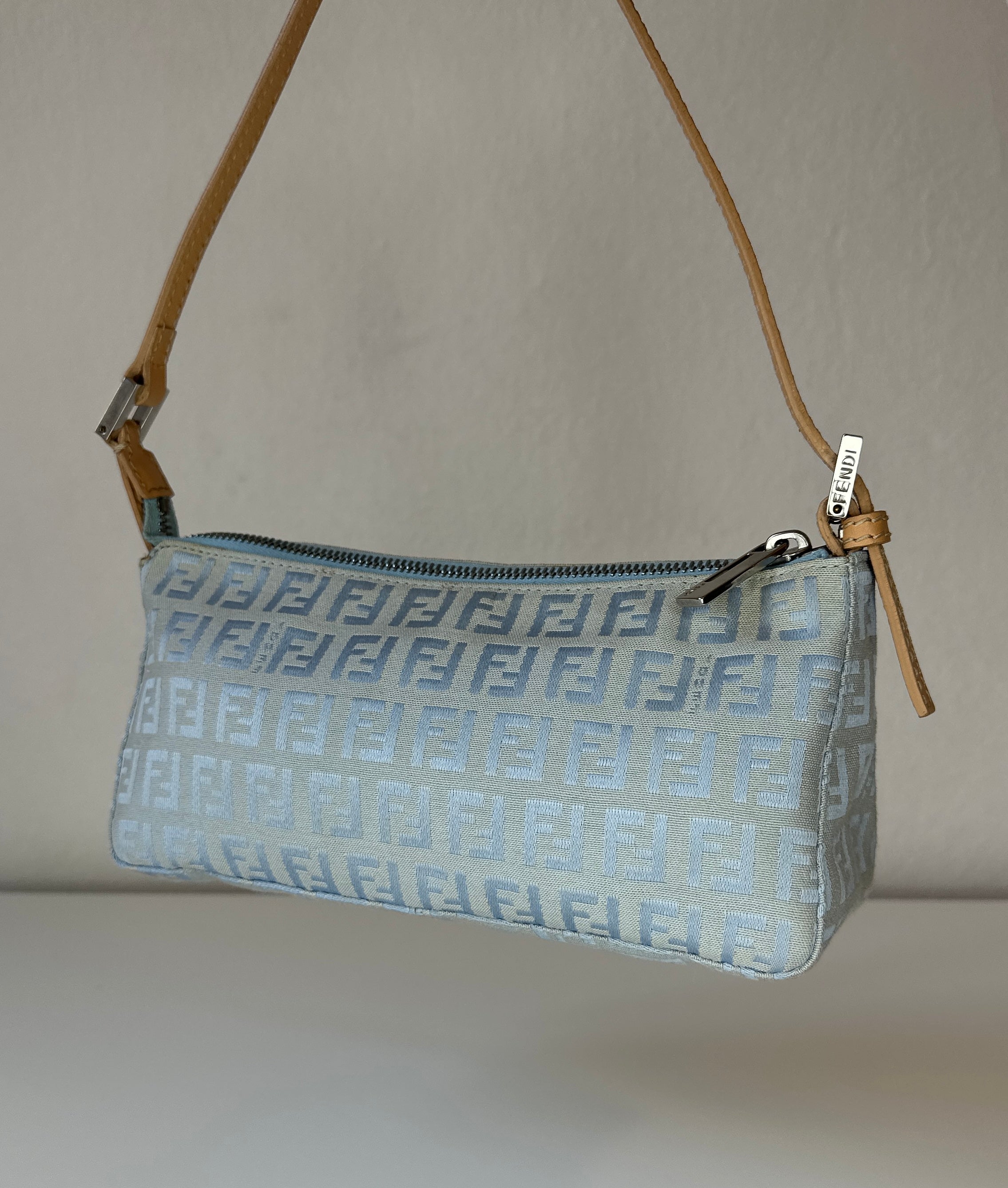 Fendi – Zucchino Pochette – Baby Blue – 2000s