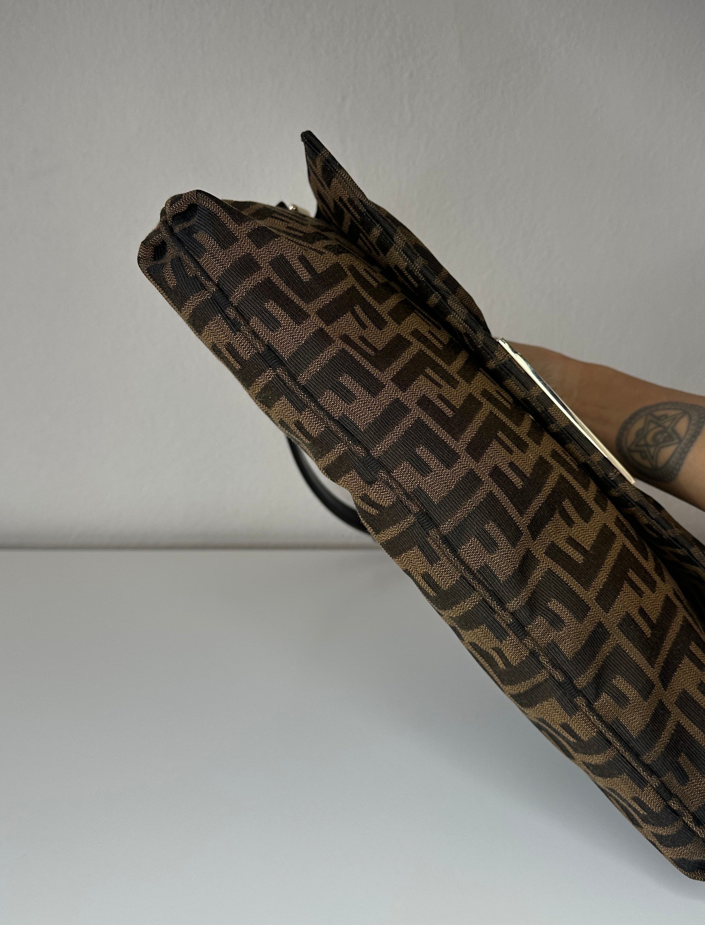 Fendi Baguette Zucca Ruched –2000s