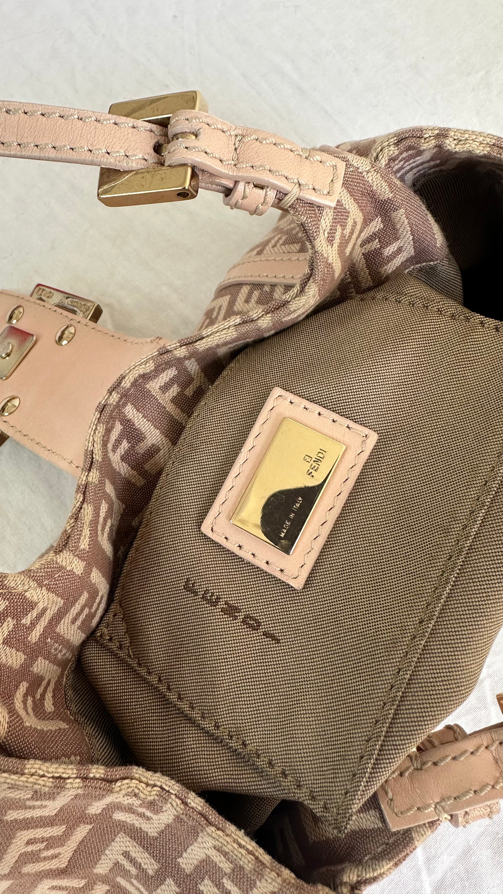 Mini tote Fendi Zucchino