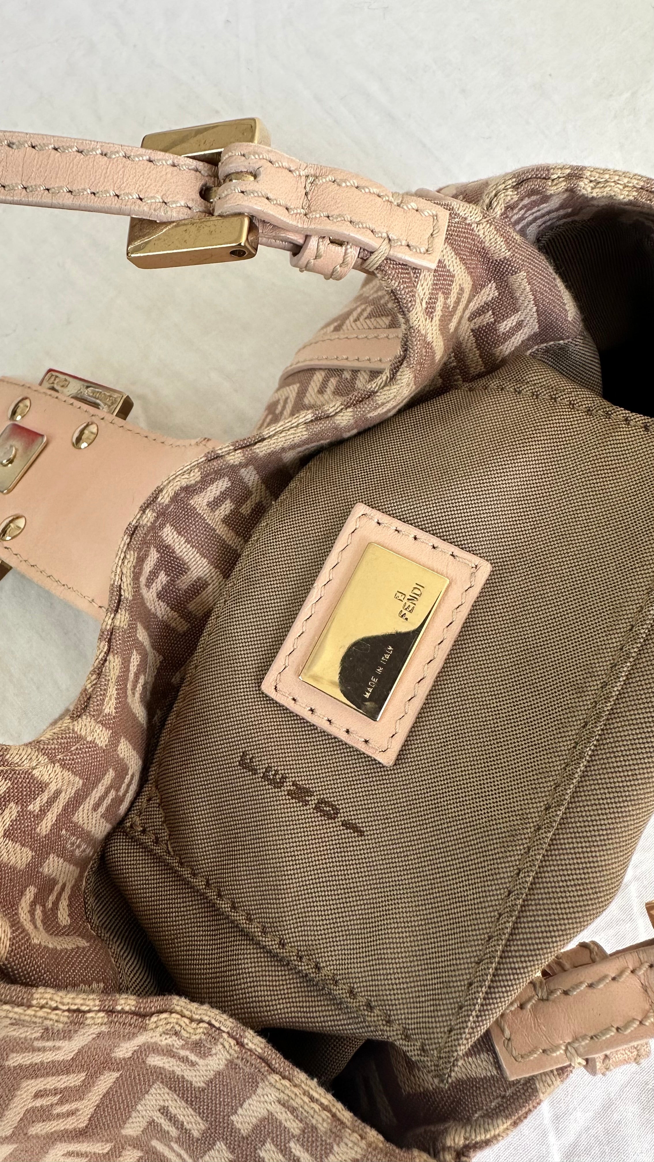 Mini tote Fendi Zucchino