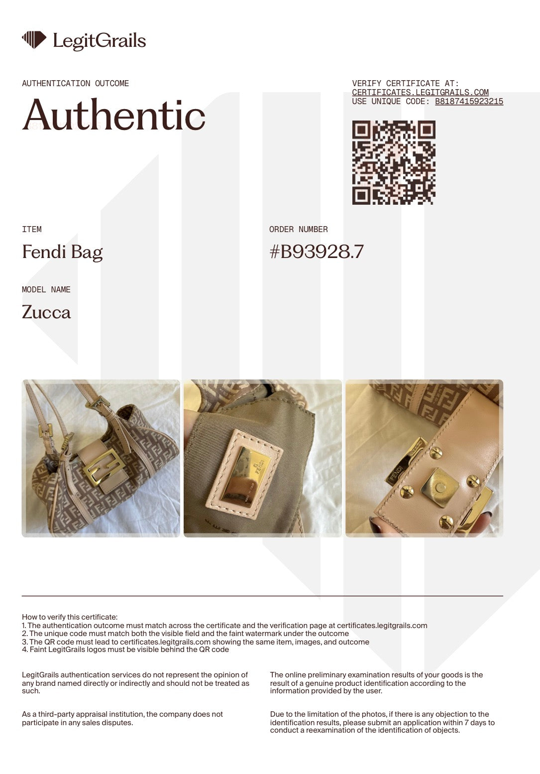 Mini tote Fendi Zucchino